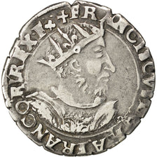 FRANCE, Demi Teston, Lyons, EF(40-45), Silver, Sombart #4514, 4.64