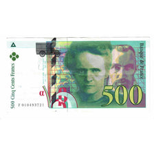 France, 500 Francs, Pierre et Marie Curie, 1994, F.010, AU(50-53), Fayette:76.1
