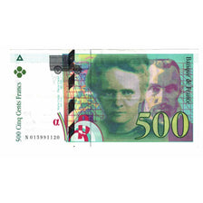 France, 500 Francs, Pierre et Marie Curie, 1994, N.015, EF(40-45), Fayette:76.1