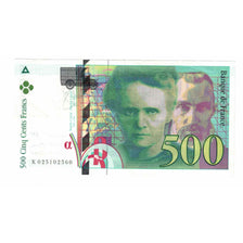 França, 500 Francs, Pierre et Marie Curie, 1994, K.025, AU(50-53)