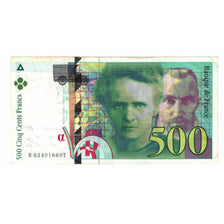France, 500 Francs, Pierre et Marie Curie, 1994, R.024, VF(20-25), Fayette:76.1