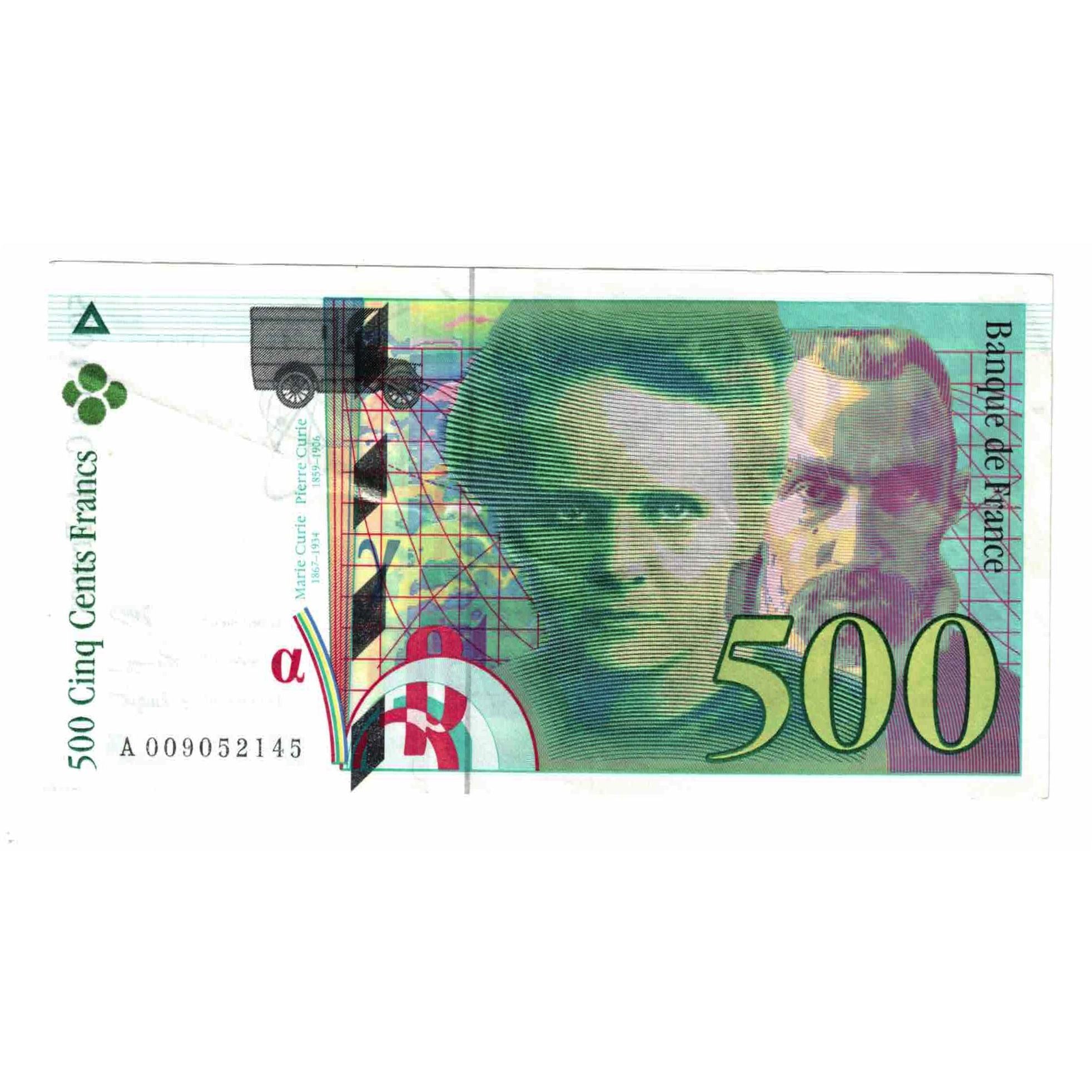 Frankrijk, 500 Francs, Pierre et Marie Curie, 1994, A.009, TTB, Fayette:76.1