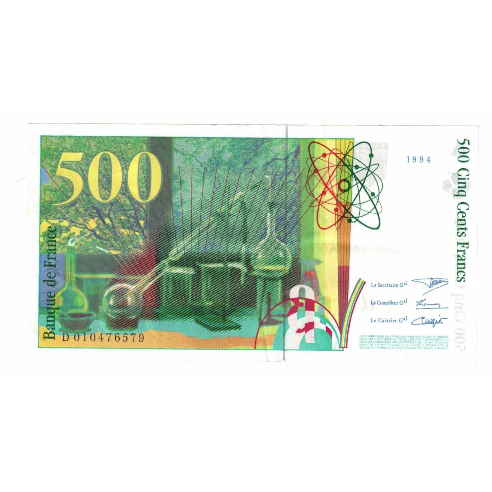Francja, 500 Francs, Pierre et Marie Curie, 1994, D.010, AU(50-53)