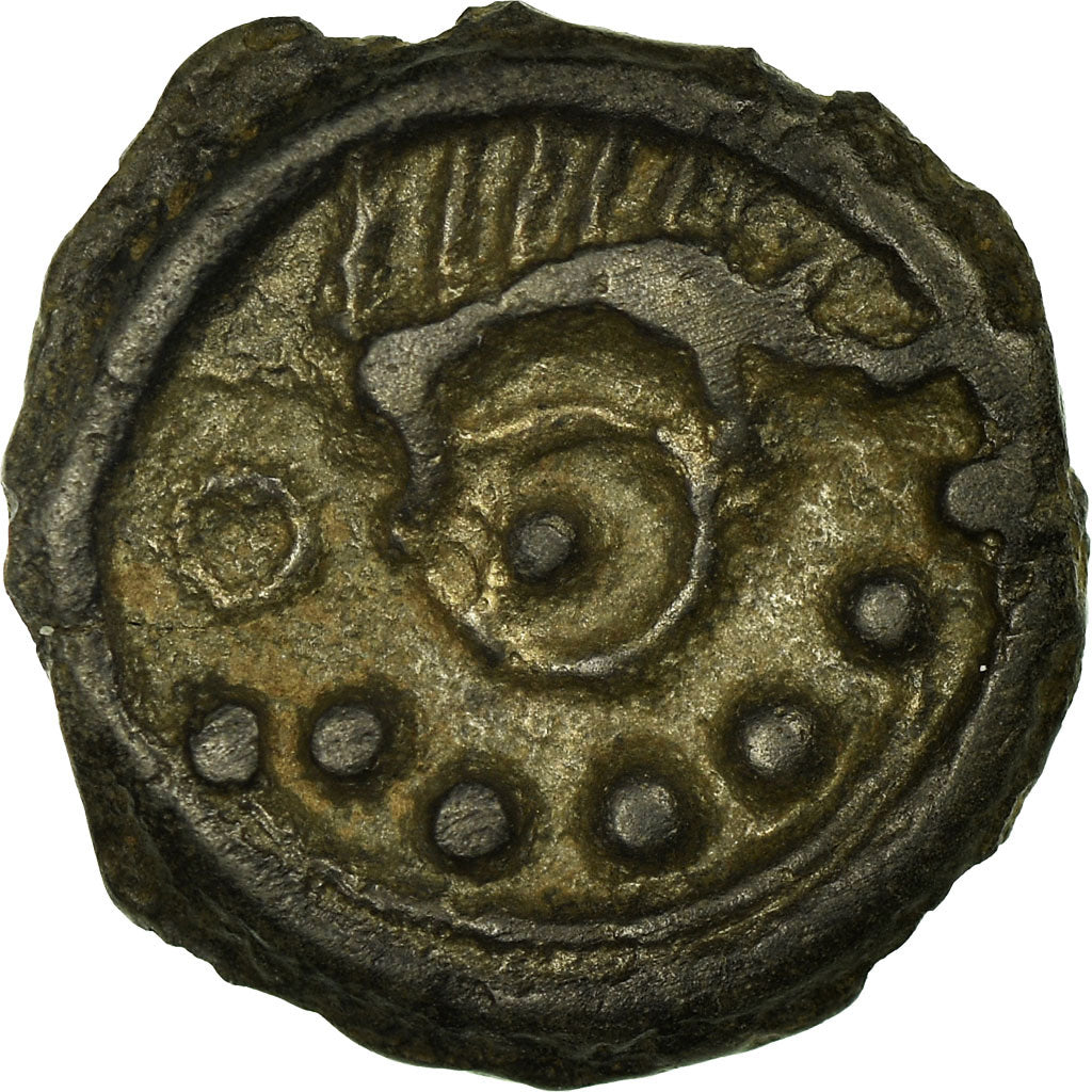 Coin, Suessiones, Potin, AU(55-58), Potin, Delestrée:530