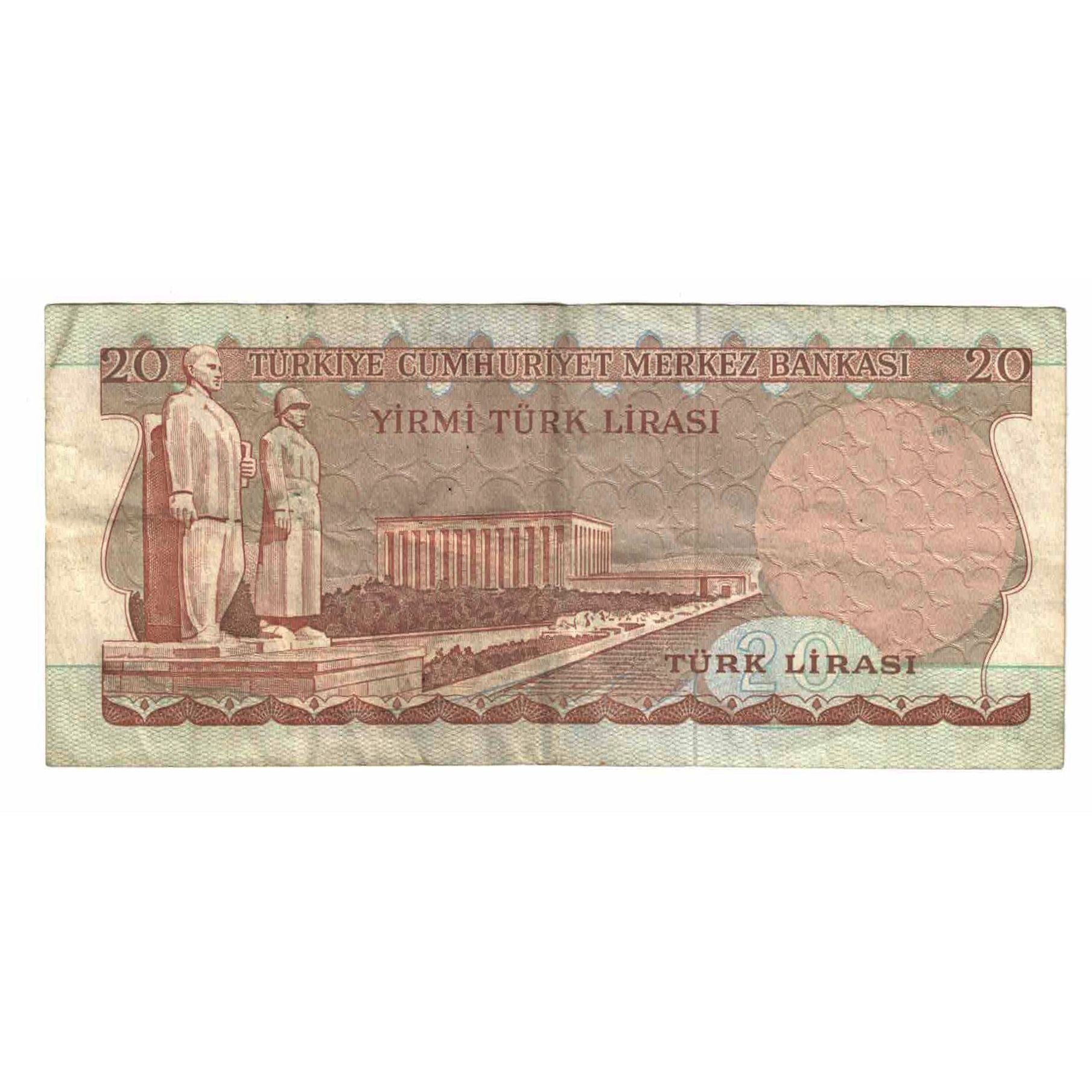 Banconote, Turchia, 20 Lira, 1970, 1970-10-14, KM:181b, BB