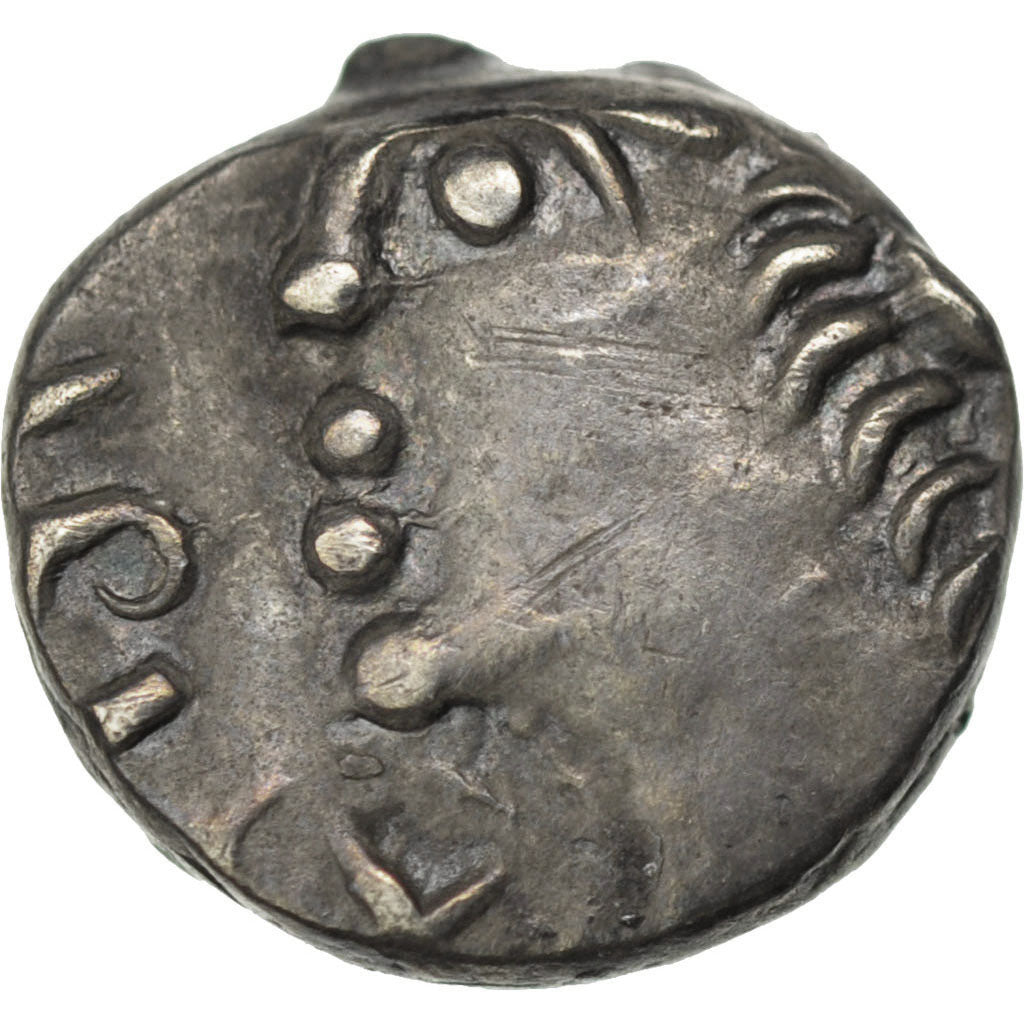 Sequani, Denarius, AU(55-58), Silver, Delestré #3248, 1.55