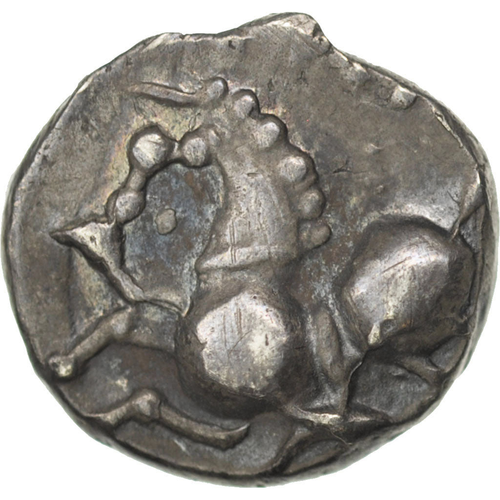 Sequani, Denarius, AU(55-58), Silver, Delestré #3248, 1.55