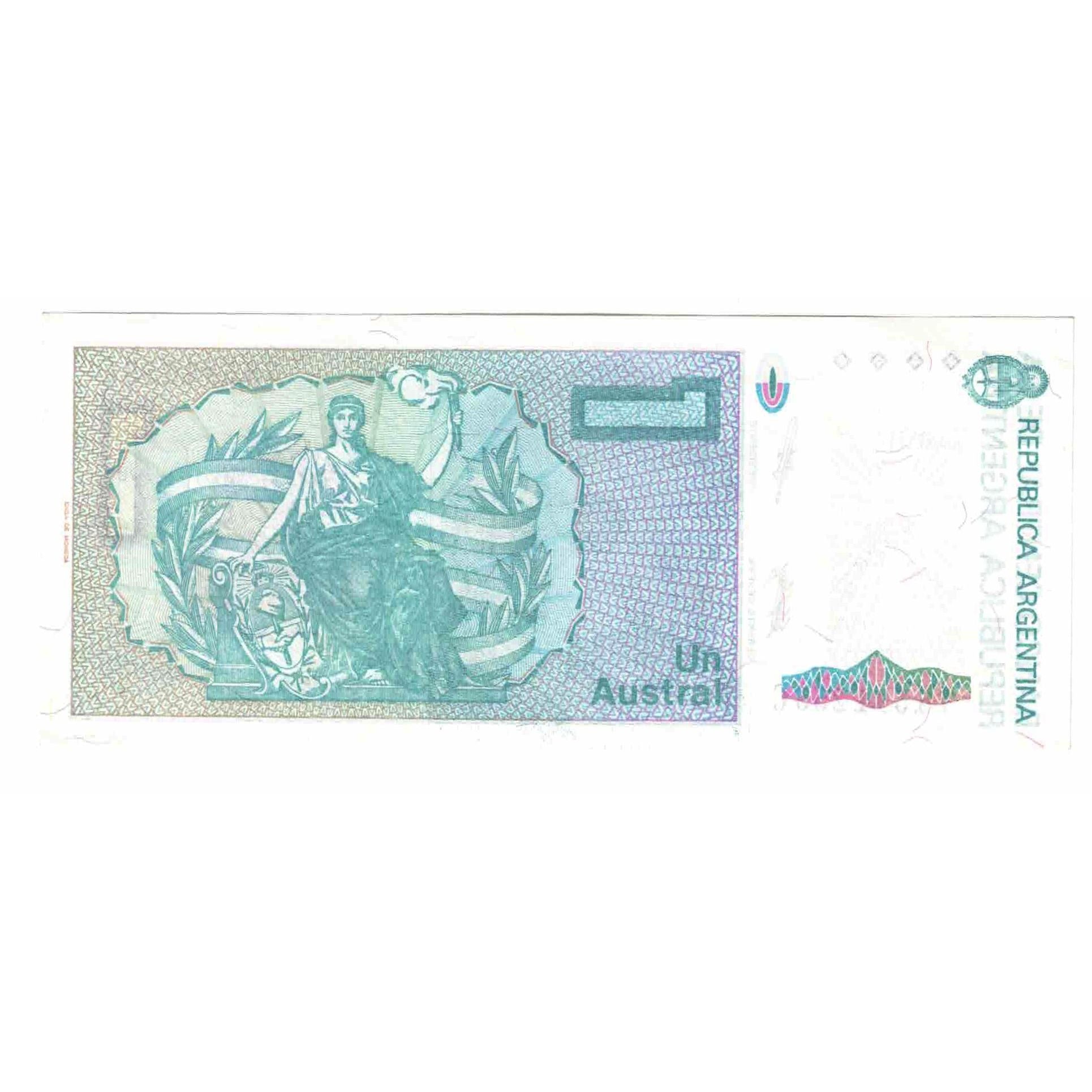 Nota, Argentina, 1 Austral, 1988-1989, KM:323b, UNC(65-70)
