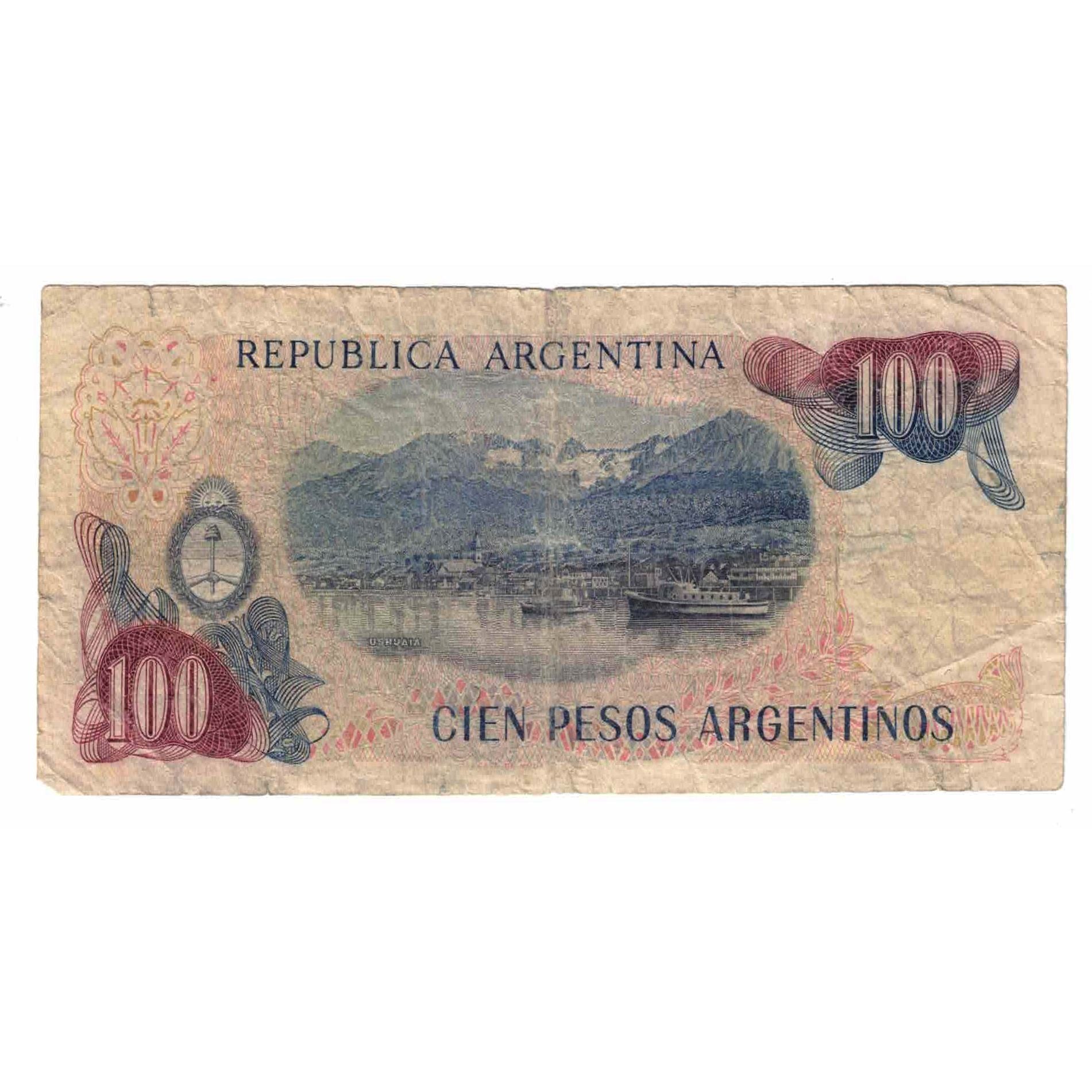 Banknote, Argentina, 100 Pesos Argentinos, Undated (1983), KM:315a, VF(20-25)