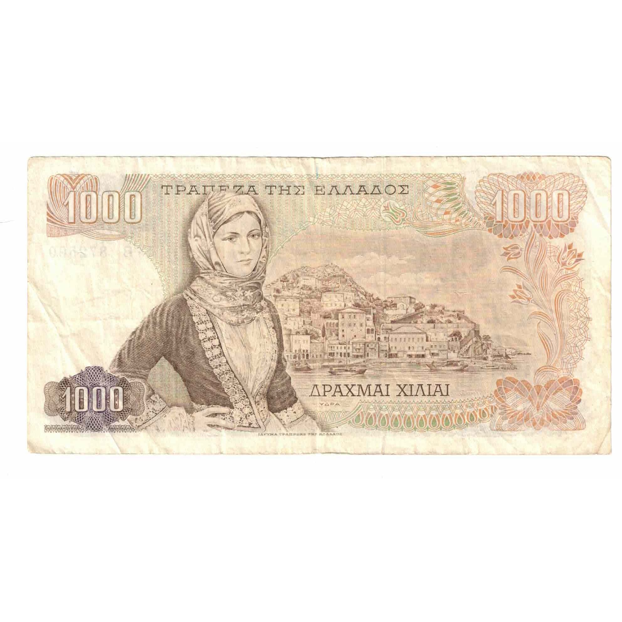 Billet, Grèce, 1000 Drachmai, 1970, 1970-11-01, KM:198b, TTB