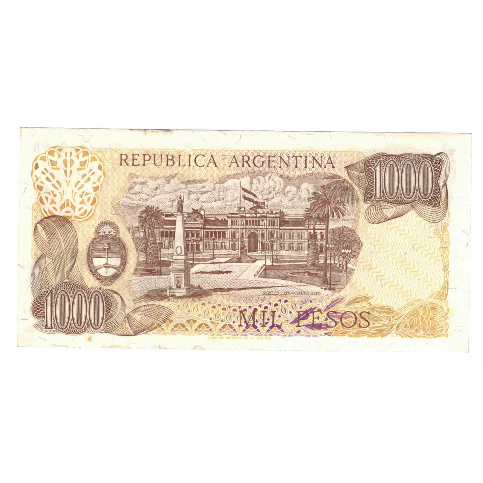 Billete, 1000 Pesos, Undated (1982), Argentina, KM:304d, UNC