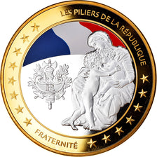 France, Médaille, Les Piliers de la République, Egalité, Politics, Society