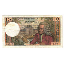 Frankreich, 10 Francs, Voltaire, 1973, E.879, SS, Fayette:62.61, KM:147d