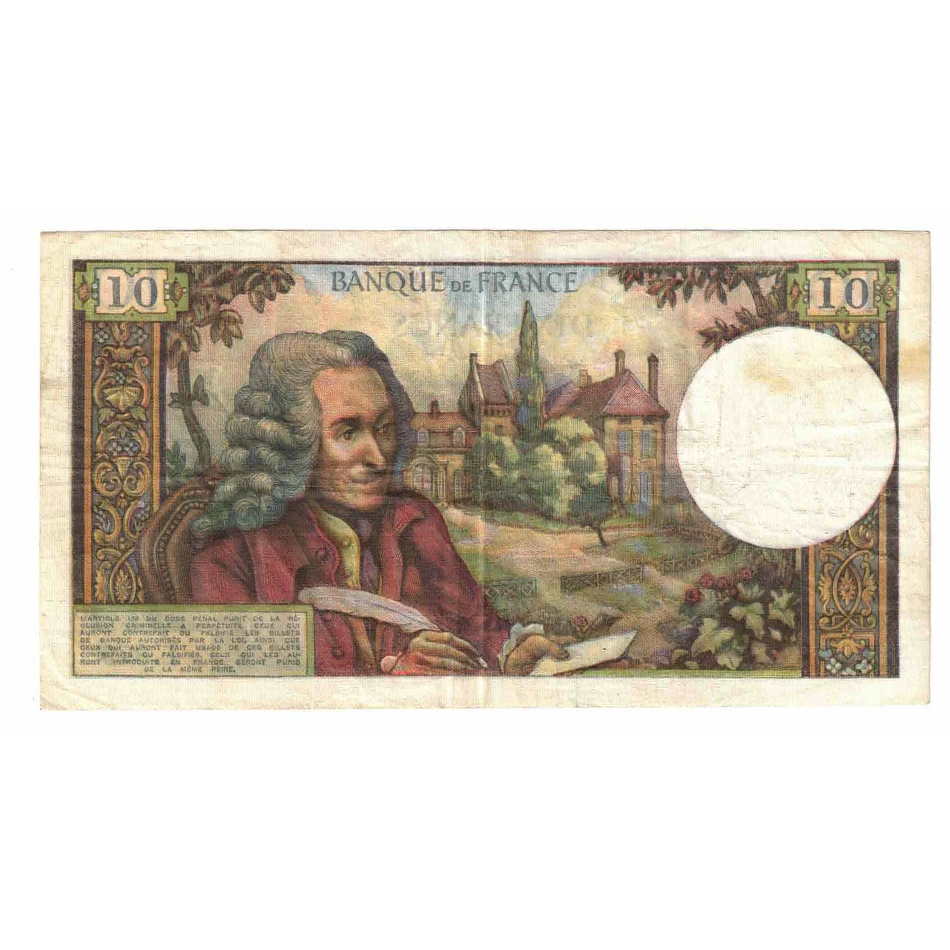 France, 10 Francs, Voltaire, 1973, E.879, TTB, Fayette:62.61, KM:147d
