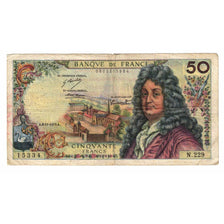 France, 50 Francs, Racine, 1973, N.229, VF(20-25), Fayette:64.25, KM:148d