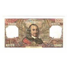 França, 100 Francs, Corneille, 1976, O.1009, EF(40-45), Fayette:65.55, KM:149f