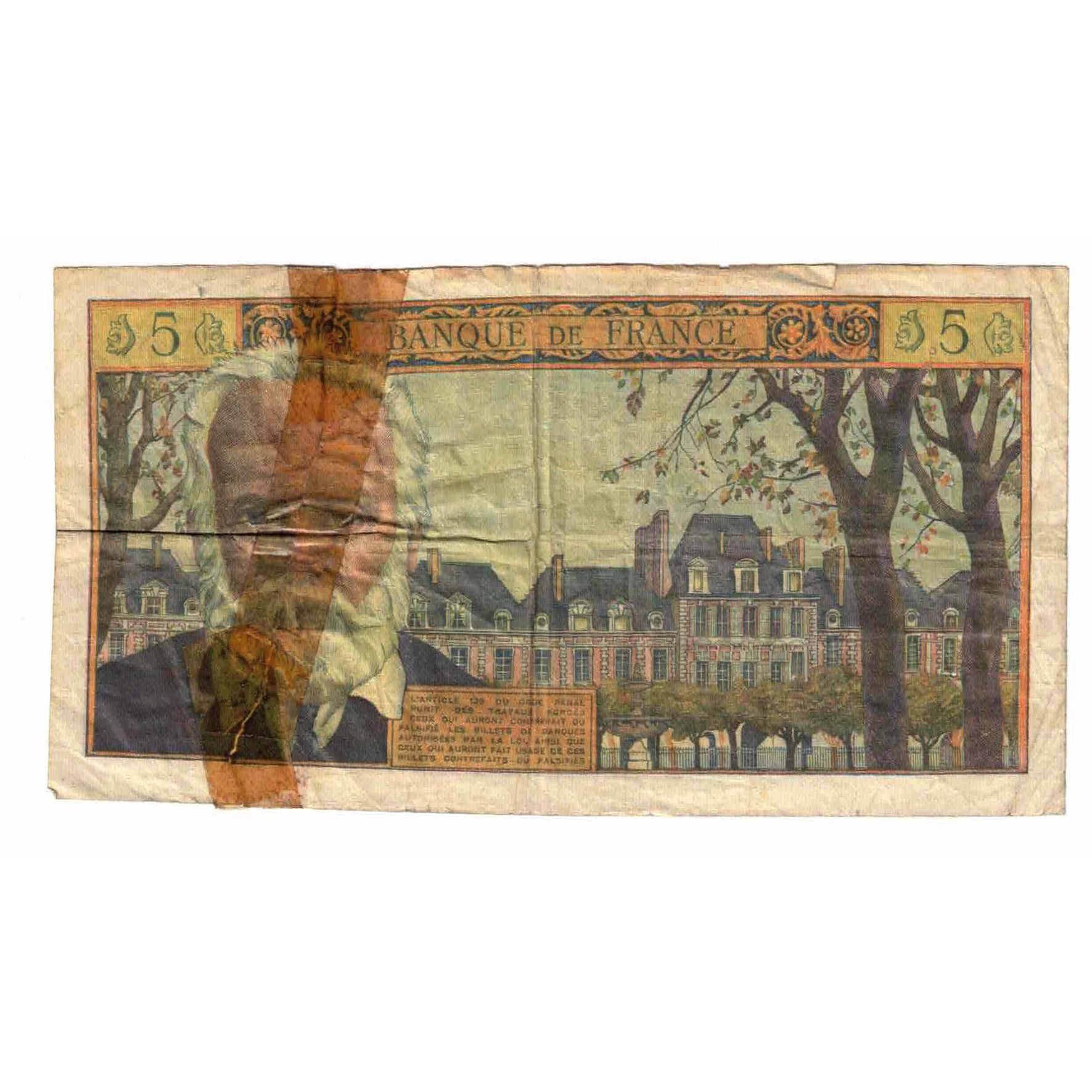 France, 5 Nouveaux Francs, Victor Hugo, 1962, D.71, B, Fayette:56.6, KM:141a