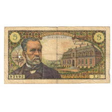 France, 5 Francs, Pasteur, 1966, Z.27, VG(8-10), Fayette:61.3, KM:146a