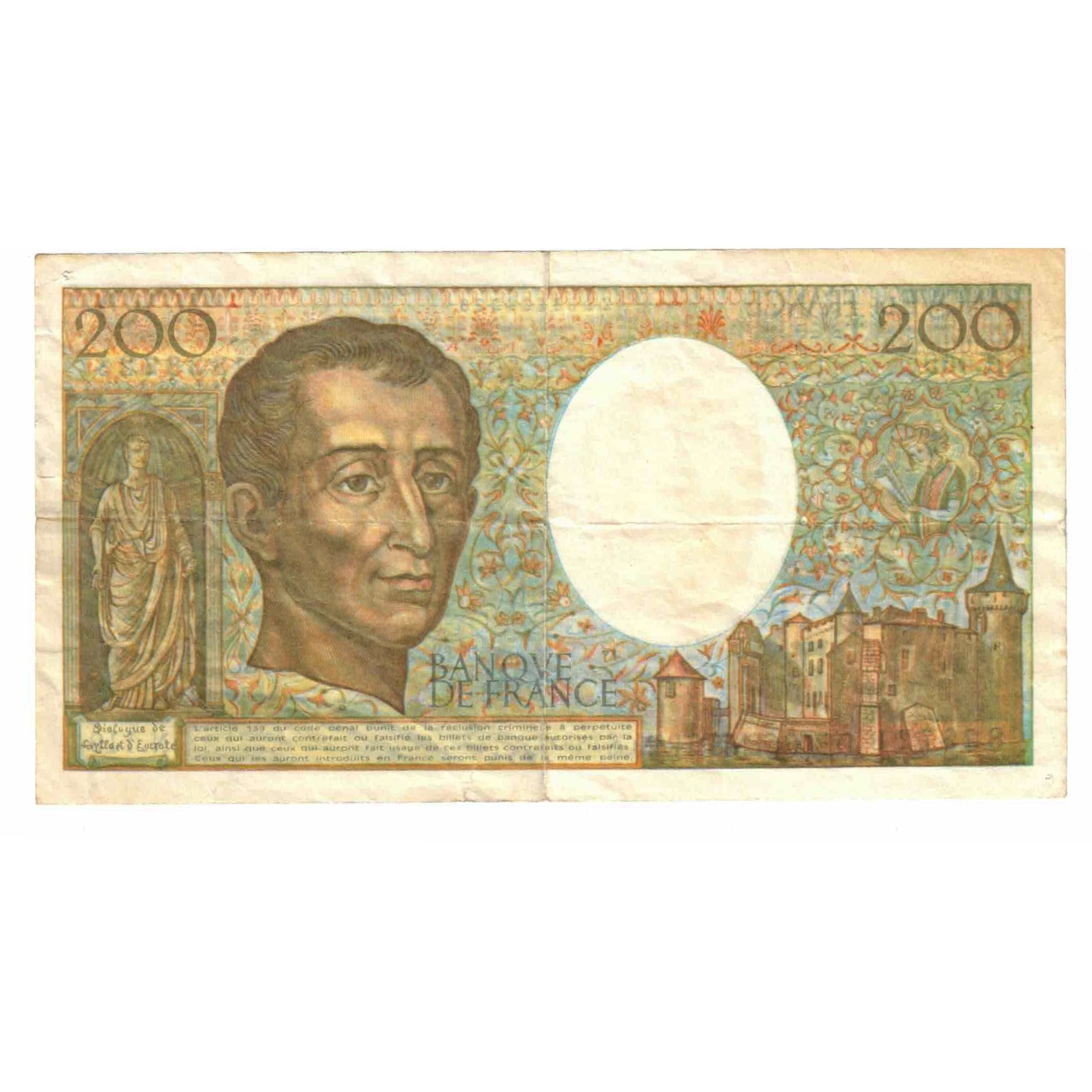 França, 200 Francs, Montesquieu, 1992, N.119, EF(40-45), Fayette:70.12b