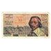 Francja, 10 Nouveaux Francs on 1000 Francs, 1955-1959 Overprinted with