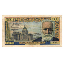 France, 500 Francs, Victor Hugo, 1955, M.68, VF(30-35), Fayette:35.4, KM:133a