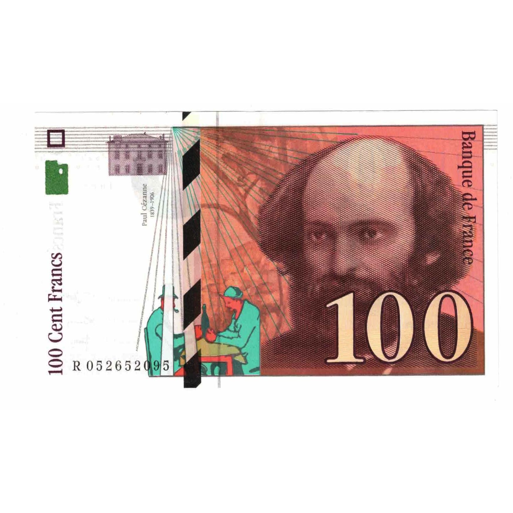 France, 100 Francs, Cézanne, 1998, R.052, UNC(63), Fayette:74.2, KM:158a