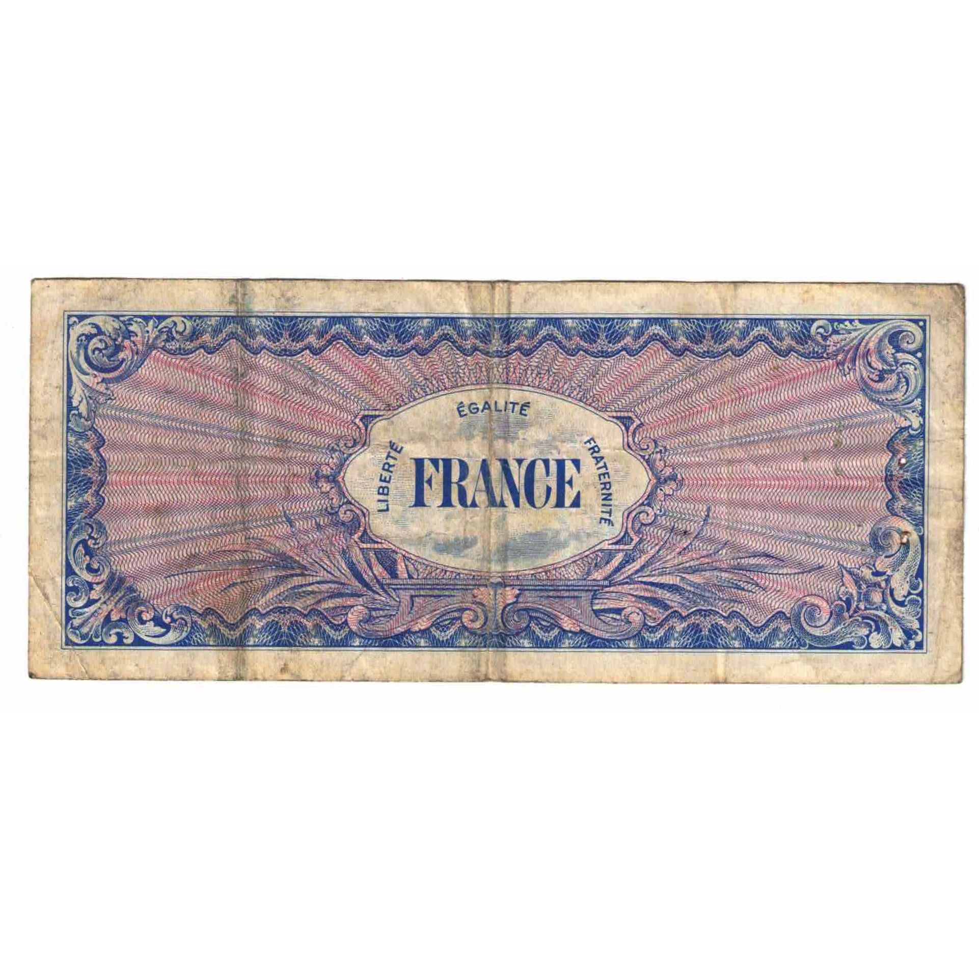 France, 50 Francs, 1945 Verso France, 1945, SERIE DE 1944, EF(40-45), Fayette:VF