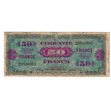 France, 50 Francs, 1945 Verso France, 1945, SERIE DE 1944, EF(40-45), Fayette:VF