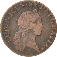 FRANCE, Liard, 1720, Strasbourg, KM #450.3, VF(30-35), Copper, Gadoury #270,...