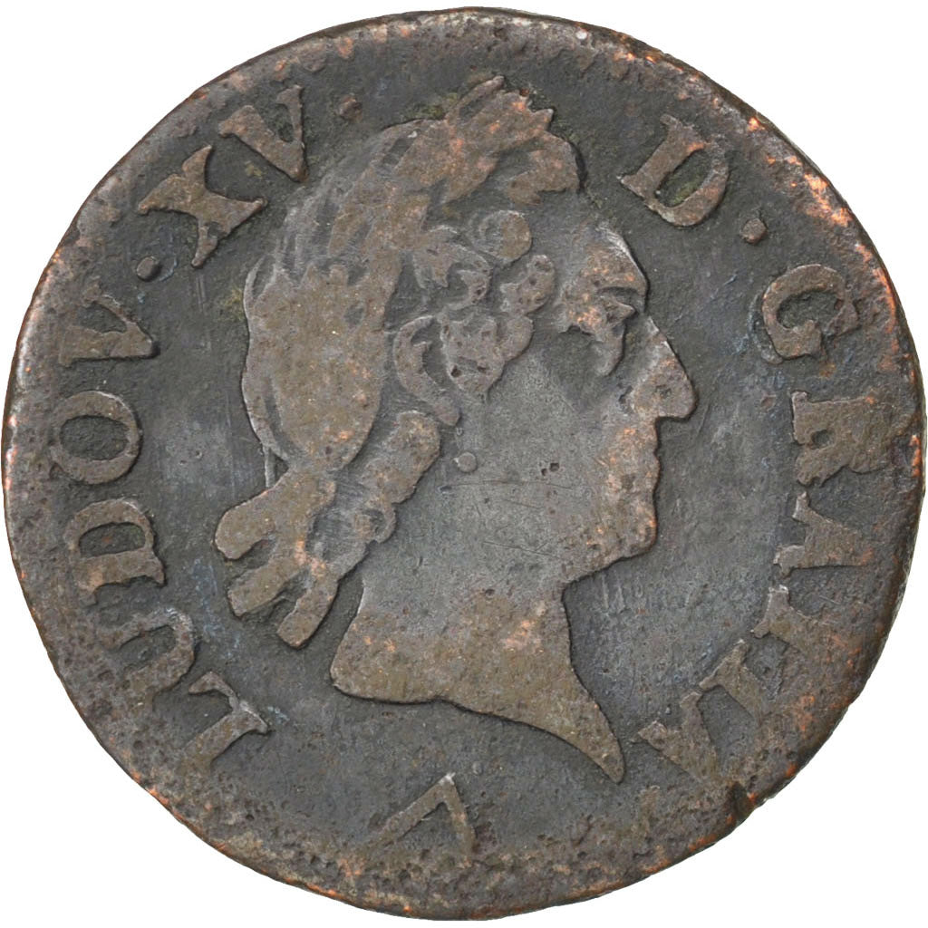 Francia, Louis XV, Liard à la vieille tête, Liard, 1773, Lille, MB, Rame, K...