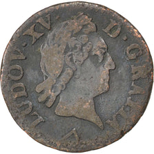 Francia, Louis XV, Liard à la vieille tête, Liard, 1773, Lille, MB, Rame, K...