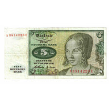 Banknote, GERMANY - FEDERAL REPUBLIC, 5 Deutsche Mark, 1960, 1960-01-02, KM:18a