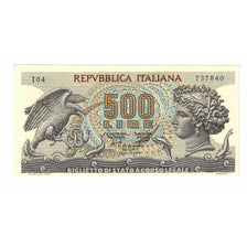 Nota, Itália, 500 Lire, 1966, 1966-06-20, KM:93a, AU(55-58)