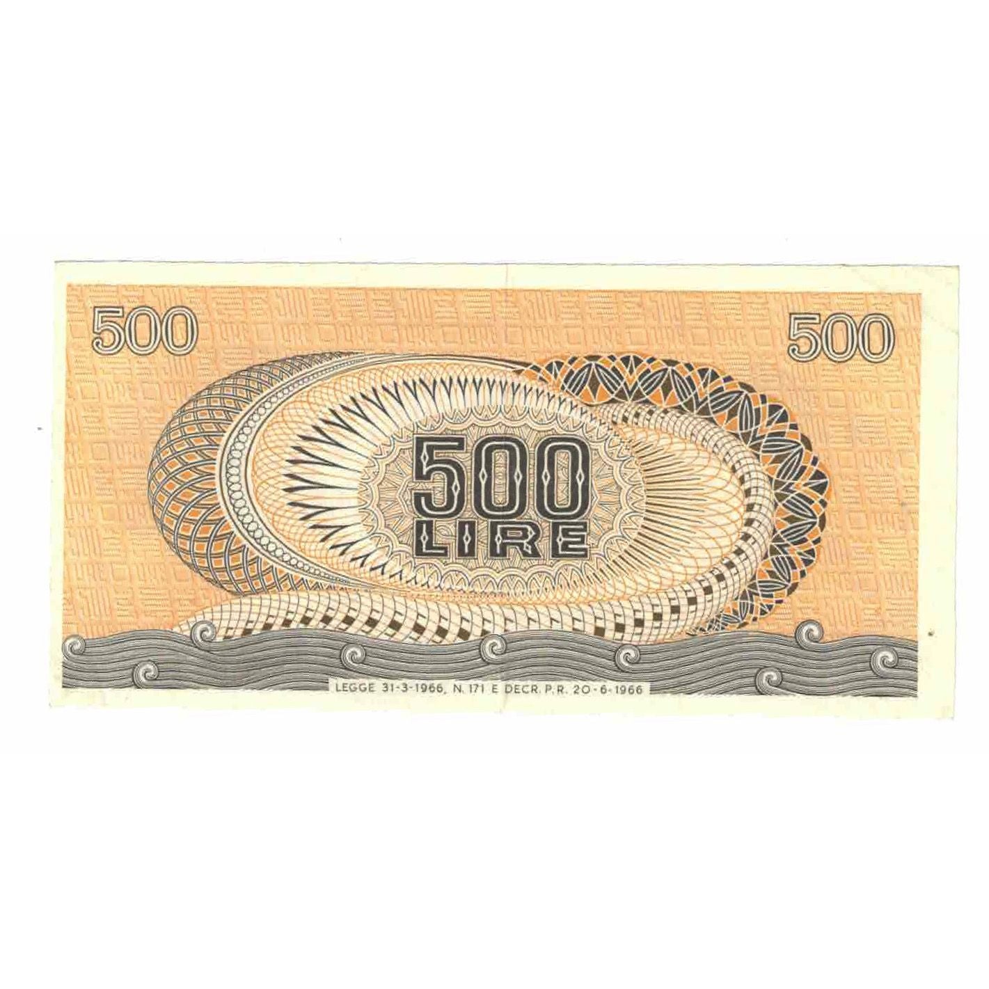 Banconote, Italia, 500 Lire, 1966, 1966-06-20, KM:93a, SPL-
