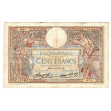 France, 100 Francs, Luc Olivier Merson, 1937, S.53492, VF(20-25), Fayette:24.16