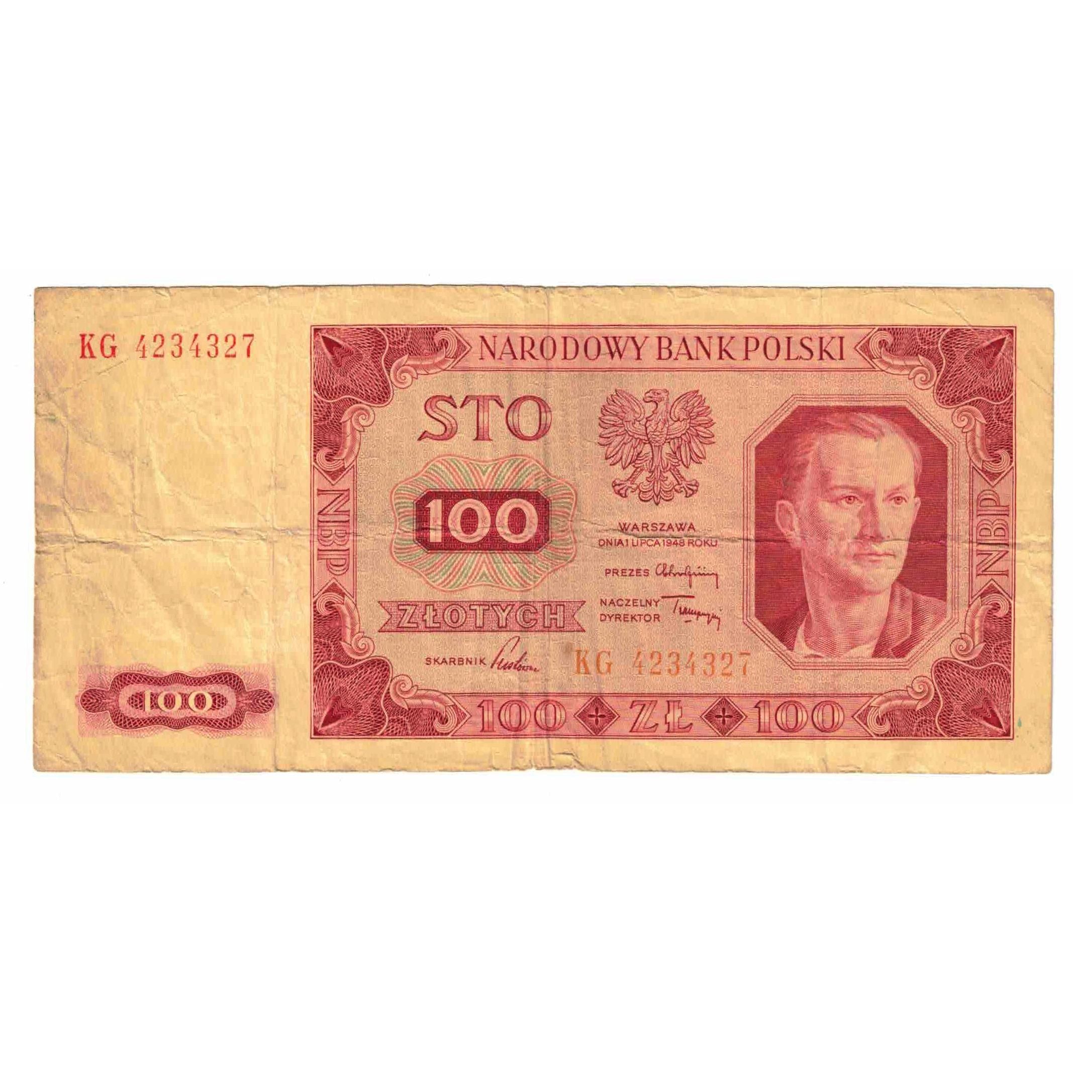 Banknote, Poland, 100 Zlotych, 1948, 1948-07-01, KM:139a, VF(20-25)