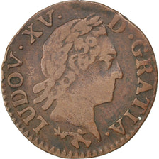 Louis XV, Liard à la vieille tête, 1772, Besançon, KM 543.12