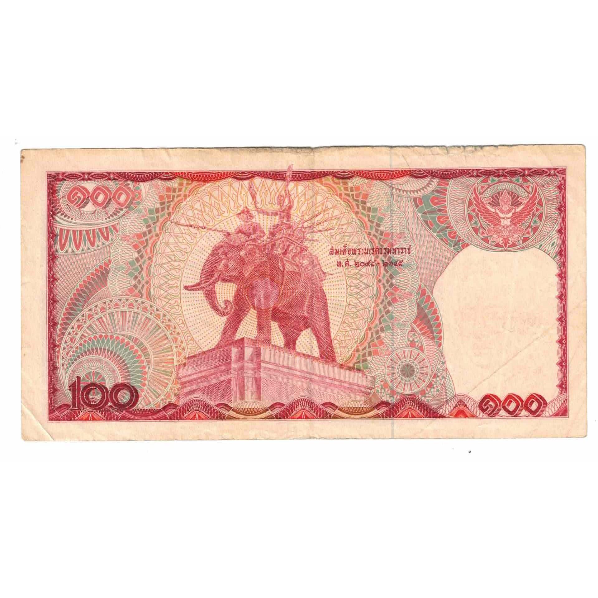 Banknote, Thailand, 100 Baht, 1978, KM:89, VF(20-25)