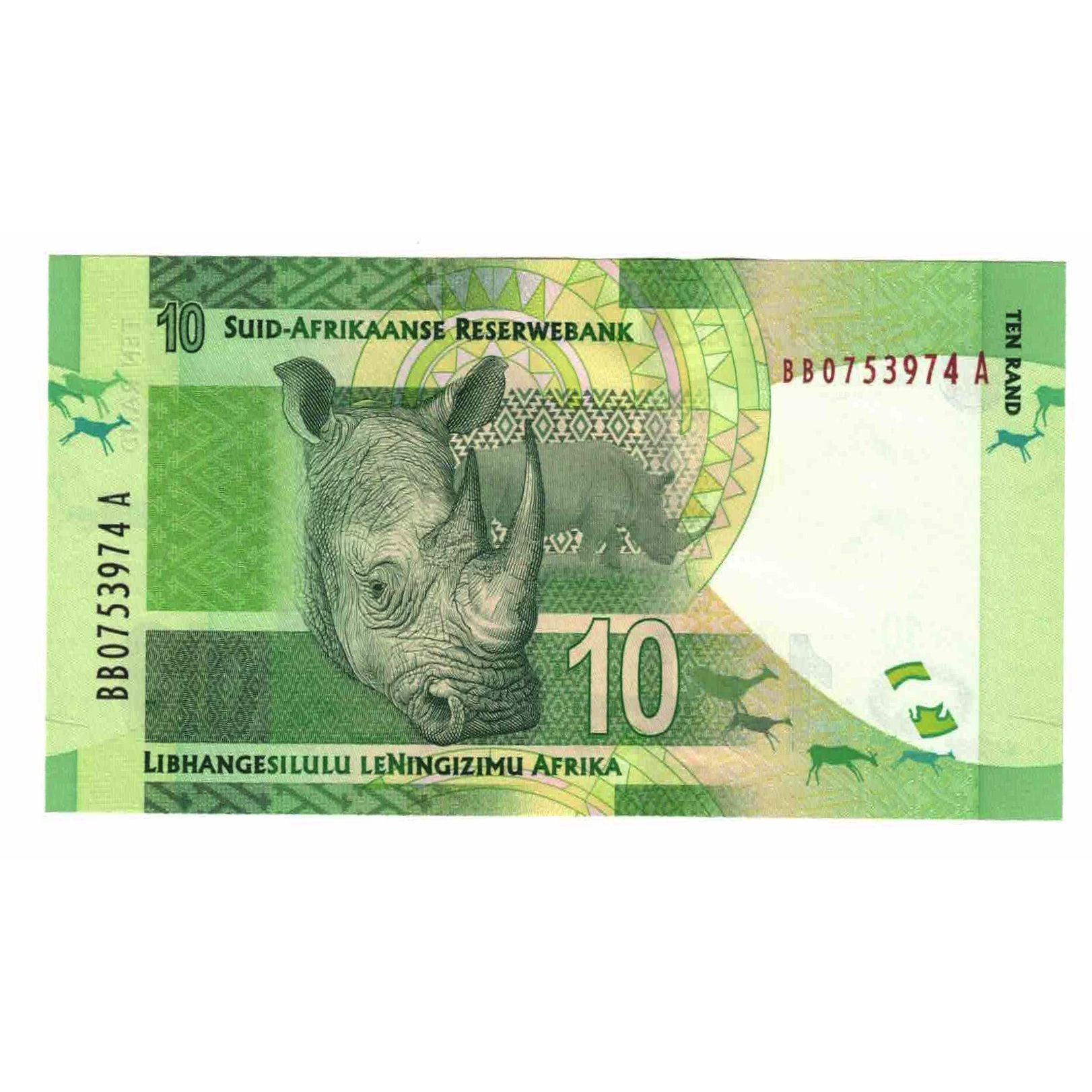 Banknote, South Africa, 10 Rand, Undated (2012), KM:133, UNC(65-70)