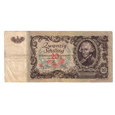 Banknote, Austria, 20 Schilling, 1950, 1950-01-02, KM:129a, VF(20-25)