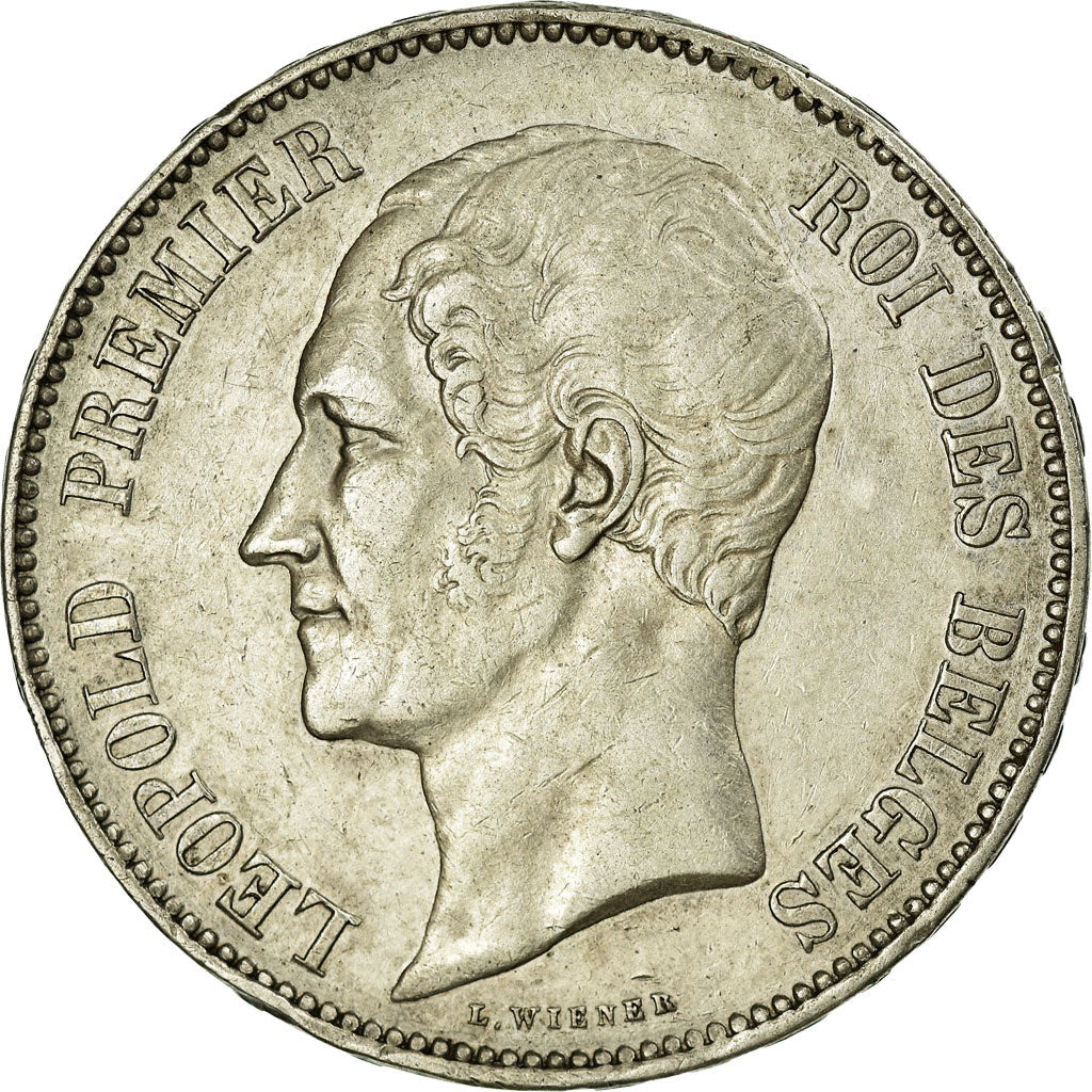 Coin, Belgium, Leopold I, 5 Francs, 1853, AU(50-53), Silver, KM:2.1