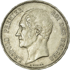 Coin, Belgium, Leopold I, 5 Francs, 1853, AU(50-53), Silver, KM:2.1