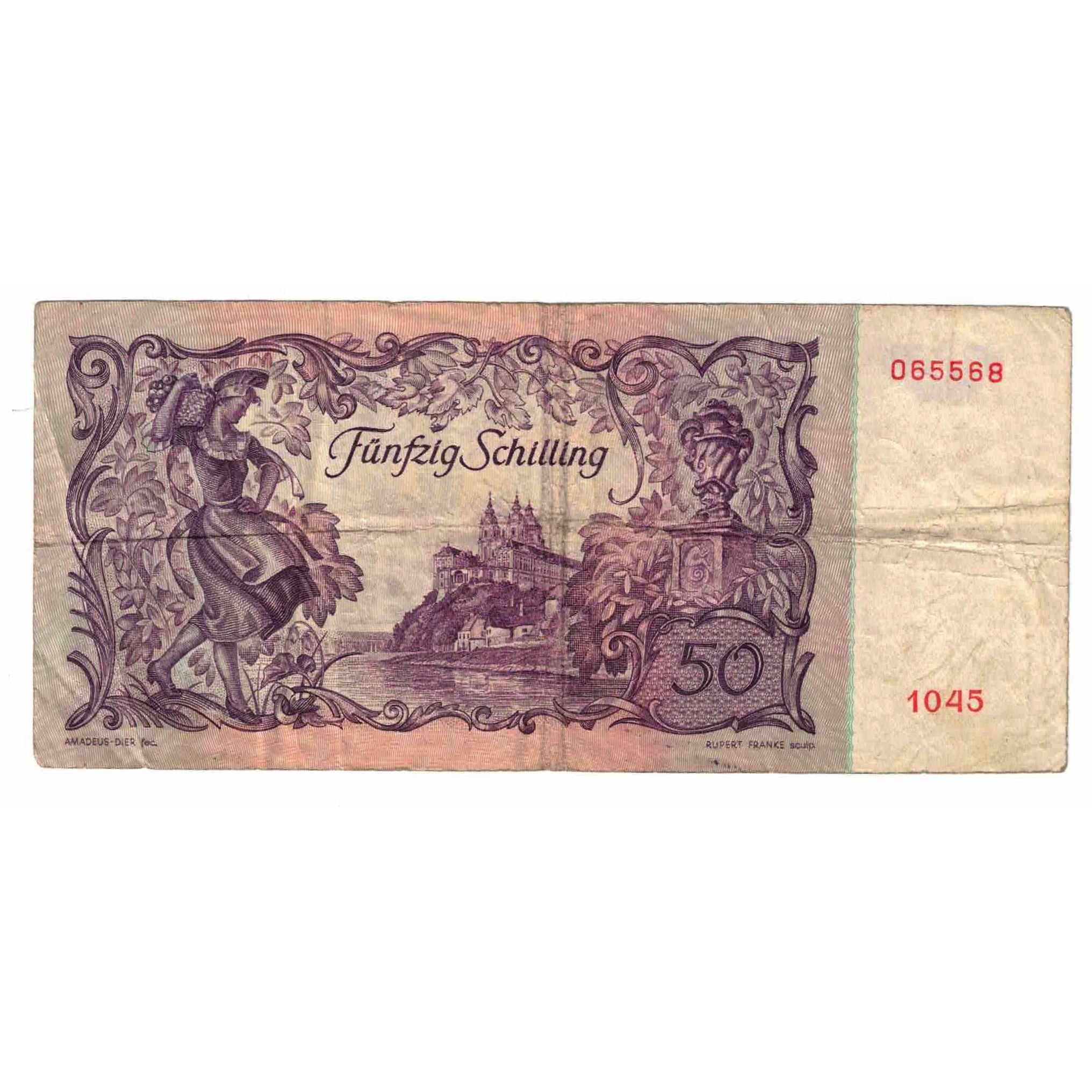 Banknote, Austria, 50 Schilling, 1951, 1951-01-02, KM:130, VF(20-25)