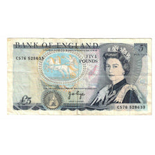 Banknote, Great Britain, 5 Pounds, KM:378c, VF(30-35)