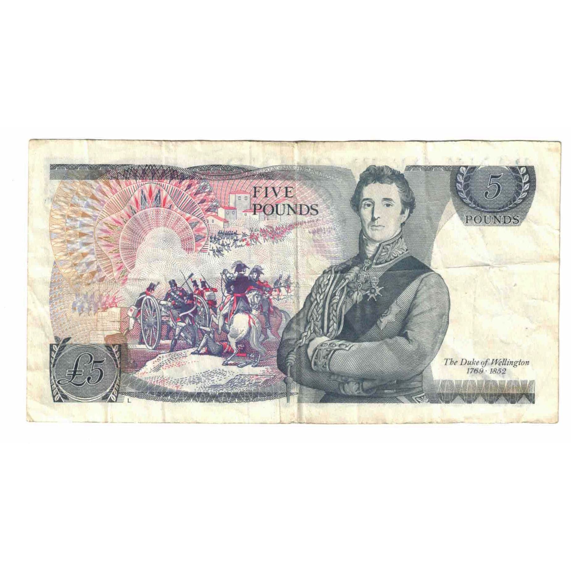 Banknote, Great Britain, 5 Pounds, KM:378c, VF(30-35)