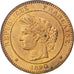 FRANCE, 10 Centimes, 1890, Paris, KM #815.1, AU(55-58), Bronze, Gadoury #265a,..