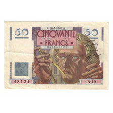 França, 50 Francs, Le Verrier, 1946, B.19, AU(50-53), Fayette:20.4, KM:127a