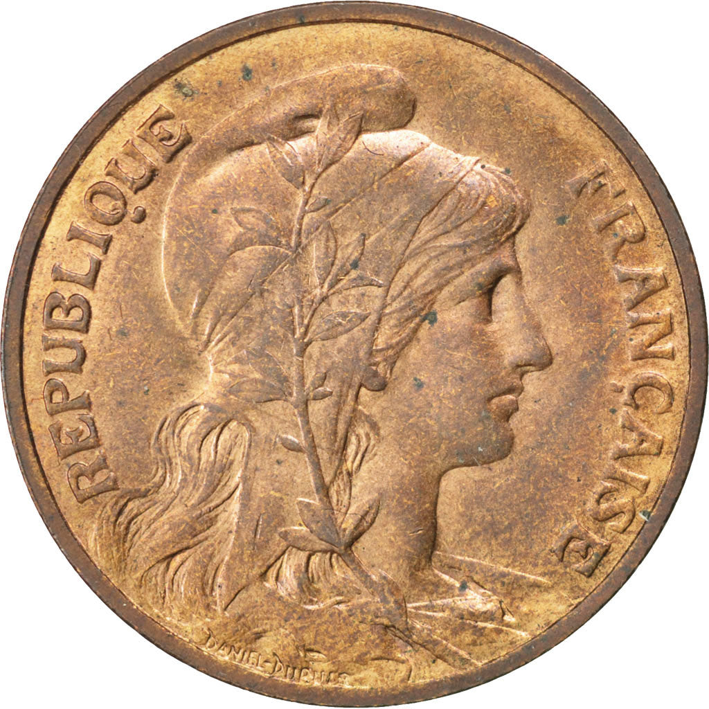 FRANCE, Dupuis, 10 Centimes, 1904, Paris, KM #843, AU(55-58), Bronze, 30,...