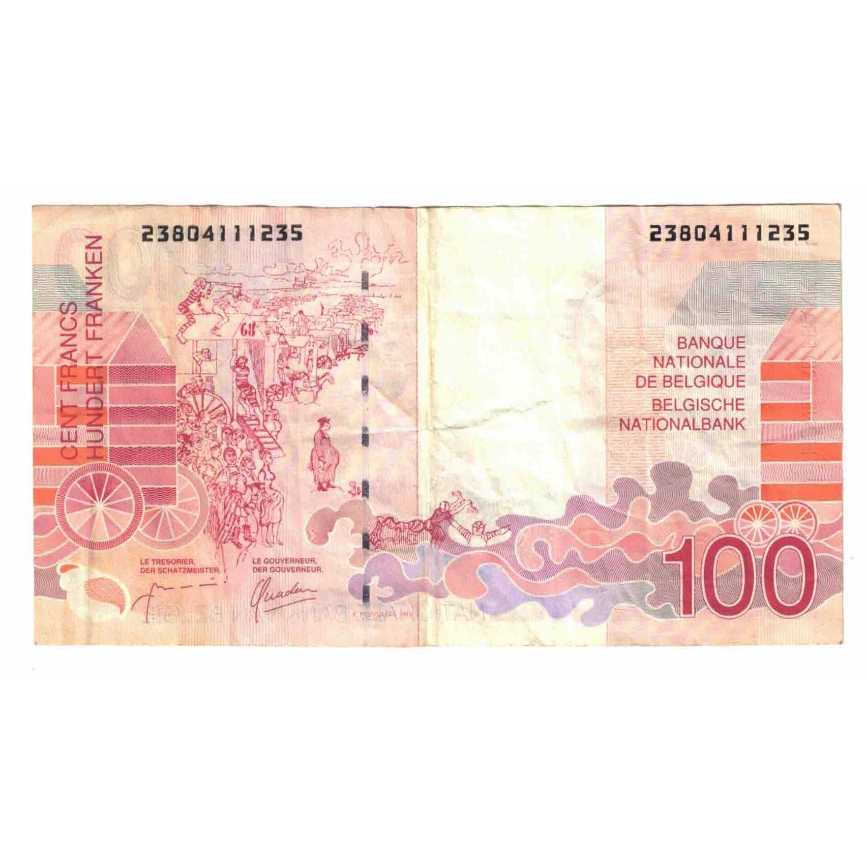 Banknote, Belgium, 100 Francs, Undated (1995-2001), KM:147, VF(30-35)