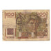 Frankrijk, 100 Francs, Jeune Paysan, 1953, J.557, B, Fayette:28bis.3, KM:128e